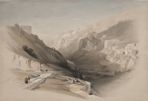 Lagoa Inferior de Siloé, Vale de Jeosafá de David Roberts