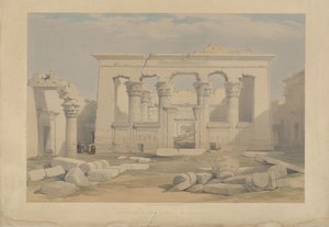 Pórtico do Templo de Kalabsha, Núbia de David Roberts