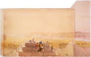 Pirâmides, século XIX de David Roberts