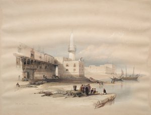 Cais em Suez, 1839. de David Roberts