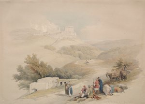 Ruínas da Igreja de São João Sabaste, 1839. de David Roberts