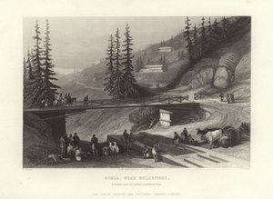 Simla, perto de Belaspoor de David Roberts