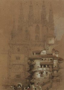 A Casa Capitular, Catedral de Burgos de David Roberts