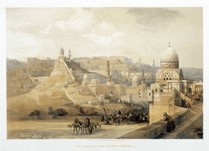 A Cidadela do Cairo, Palácio do Mehemet Ali em "The Holy Land", Londres 1849. de David Roberts