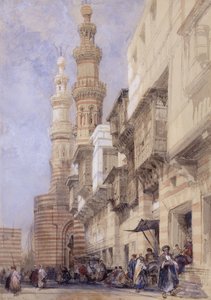 O portão de Metwaley, Cairo, 1838 de David Roberts