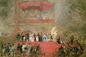 A abertura do Palácio de Cristal para a Grande Exposição, 1851 de David Roberts