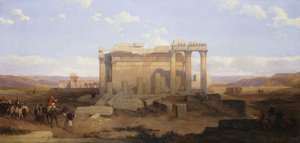 As ruínas do menor templo de Baalbeck, de David Roberts