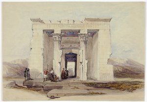 O Templo de Dendur, Núbia (Dendorack, Alto Egito) de David Roberts
