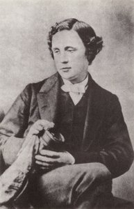 Lewis Carroll, escritor inglês (fotografia a preto e branco)