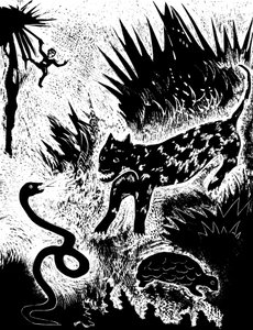 Ilustração do livro Just so stories..., de Rudyard Kipling, 1931. de David Sterenberg