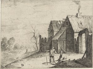 Dois fazendeiros em conversa de David Teniers (II)