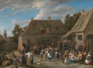 Feira do país. Por volta de 1665