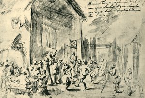 Dança country, meados do século XVII, 1943. de David Teniers the Younger