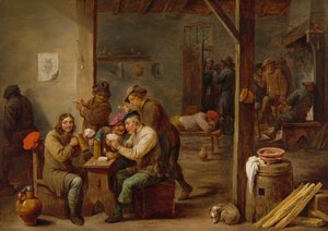 Cena da taverna de David Teniers the Younger