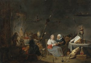 O sábado das bruxas de David Teniers the Younger