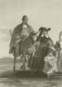 Grupo de figuras entrando em Madrid de David Wilkie