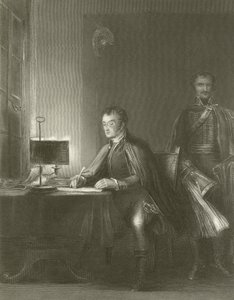 O Duque de Wellington Escrevendo seus Despachos de David Wilkie