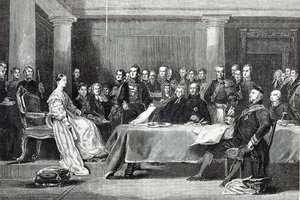 Primeiro Conselho da Rainha, de &39;Leisure Hour&39;, 1888