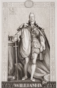 Guilherme IV (1765-1837) de "Ilustrações da História Escocesa e Inglesa" II de David Wilkie