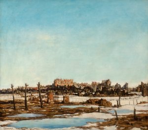 Bailleul, c.1918 (óleo sobre tela) de David Young Cameron