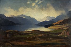 Loch Lomond (óleo sobre tela) de David Young Cameron