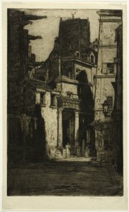 Saint Gervais, Rue des Barres, placa quatro do Paris Set de David Young Cameron