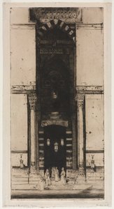 A entrada da mesquita, Cairo de David Young Cameron