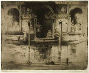 The Palace Doorway, placa 22 do North Italian Set de David Young Cameron