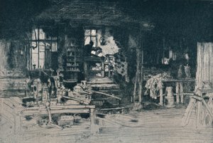 A oficina, Stirling, 1905. de David Young Cameron