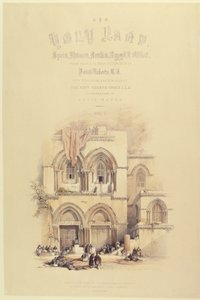 Título do Volume I da Terra Santa, gravado por Louis Haghe (1806-85) publicado em Londres, 1842 de David after Roberts