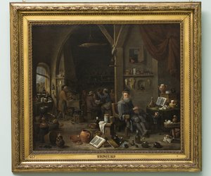 Um alquimista, mais tarde 1670s (óleo sobre tela) de David Teniers the Younger