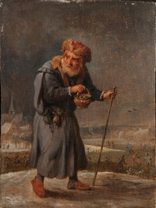 Uma alegoria das quatro estações: inverno de David Teniers the Younger