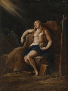 Maria Madalena no deserto, depois de Jacopo Palma, Il Giovane de David Teniers the Younger