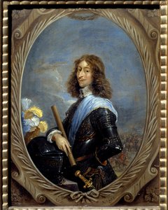 Retrato de Louis de Bourbon, Quarto Príncipe de Conde dit le grand Conde (Bourbon-Conde) (1621-1686) Pintura de David Teniers II Le Jeune (1610-1690) 1653 Sol. 0,22 x 0,16 m Chantilly, Musee Conde de David Teniers the Younger