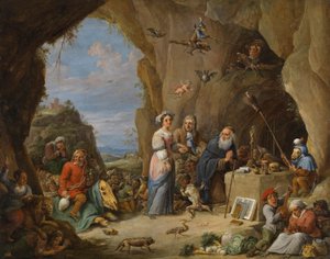 Tentação de Santo António (óleo sobre cobre)