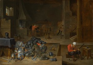 The Armorers Shop, c.1640-1645 de David Teniers the Younger