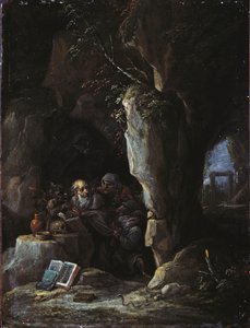 A Tentação de Santo Antônio de David Teniers the Younger