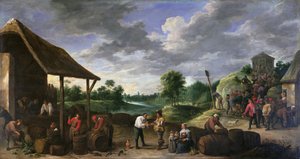 A colheita de vinho de David Teniers the Younger