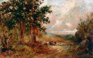 A Warwickshire Lane (óleo sobre tela)