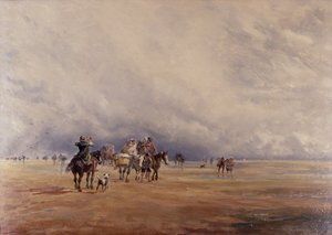 Lancaster Sands, Baía de Morecambe (Tesouros) 1842 (óleo sobre tela)