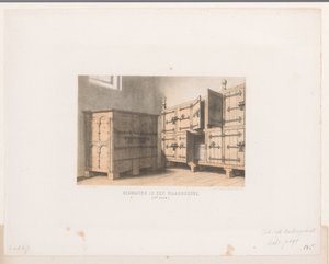 Armários, século XII Encolhendo em um manto de valor. (século 12) (título no objeto) de David van der Kellen