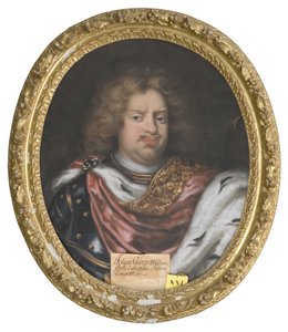 Jean Georges III de Saxe - Retrato de João Jorge III (1647-1691), Eleitor da Saxônia, de Krafft, David, von (1655-1724). Óleo sobre tela. Dimensão : 75x62 cm. Nationalmuseum Stockholm