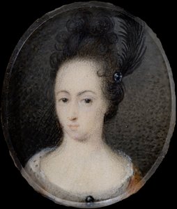 Miniatura de Hedvig Sofia, Princesa da Suécia, c.1700 (guache)