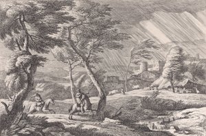 Placa 6: a Tempestade, 1743. de Davide Antonio Fossati
