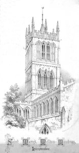 Saint Marys, Melton-Mowbray. Leicestershire, c1850s