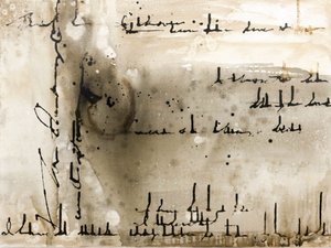 Letras abstratas em tinta de Deb Chaney