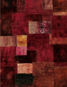 Patchwork Carmesim - Abstrato de Deb Chaney