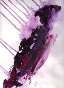 Abstrato em Roxo Fluido de Deb Chaney