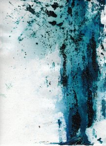 Abstrato Azul Misterioso de Deb Chaney
