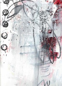 Vermelho, Preto, Abstrato, Grunge